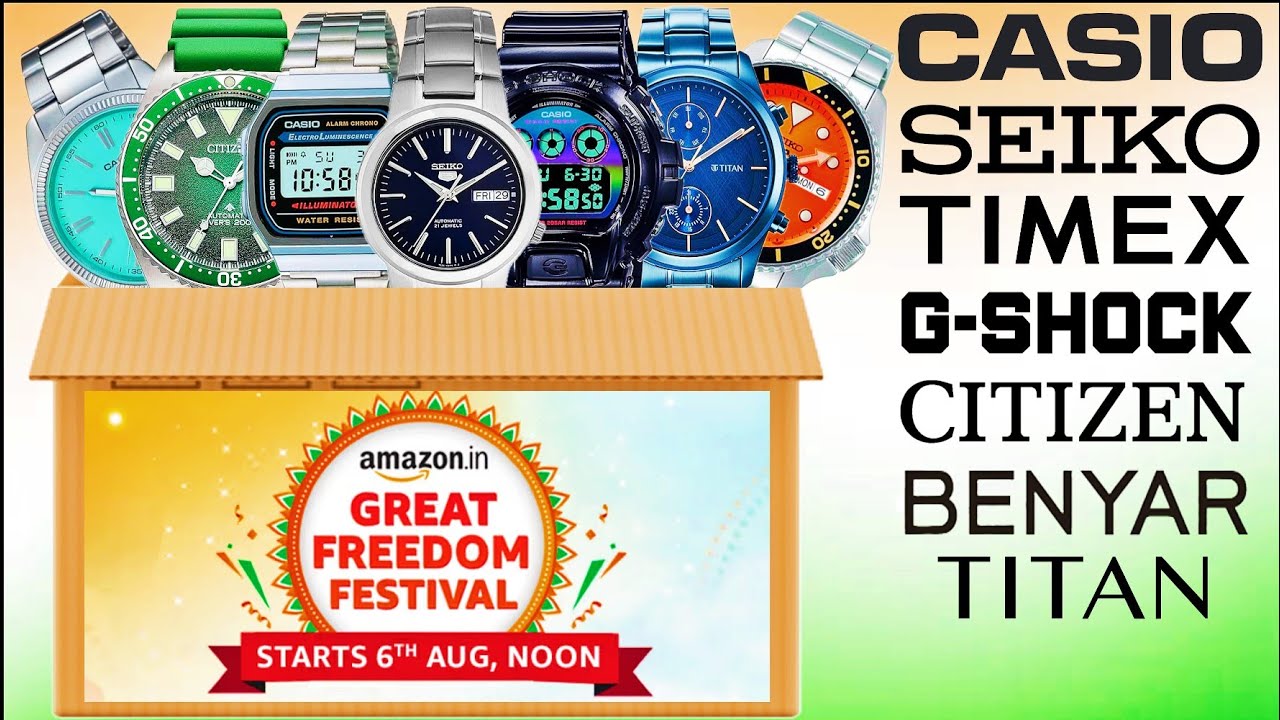 TOP 20 BEST Watch Offers Amazon FREEDOM SALE! Casio, Seiko, Citizen, G-Shock, Timex, Benyar