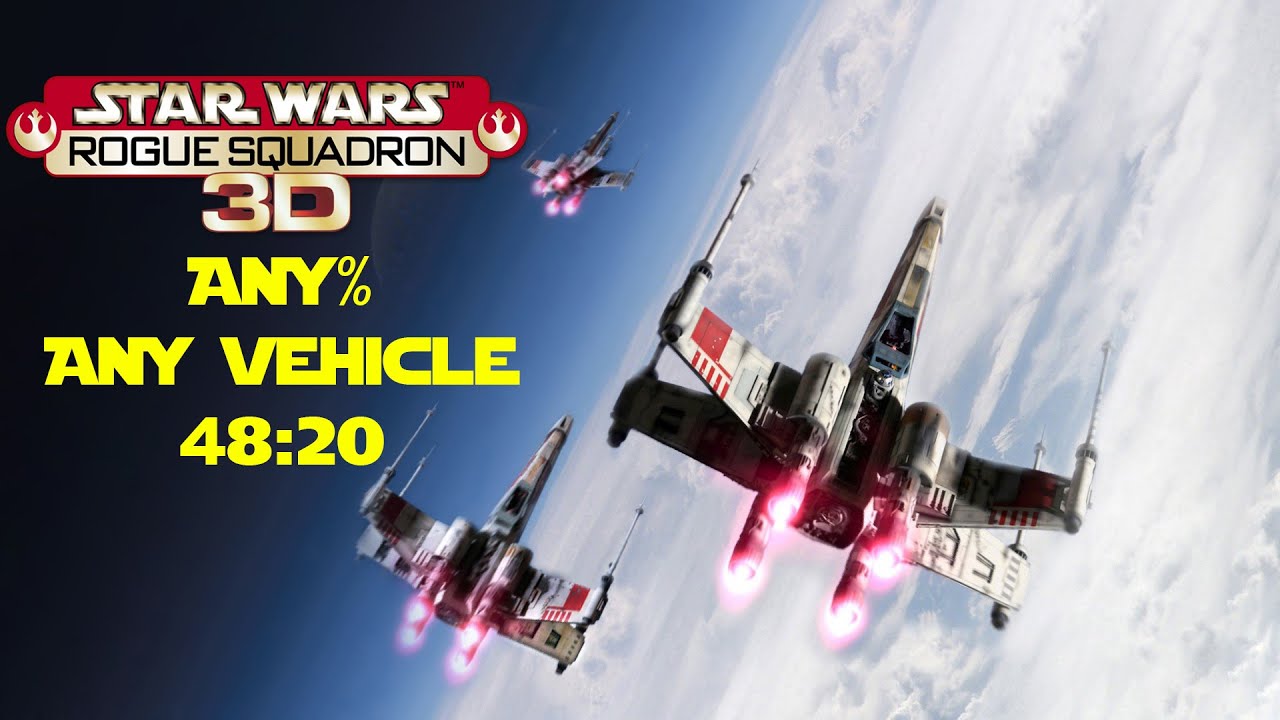 Rogue Squadron 3D - Any% Any Vehicle Speedrun 48:20 [World Record]