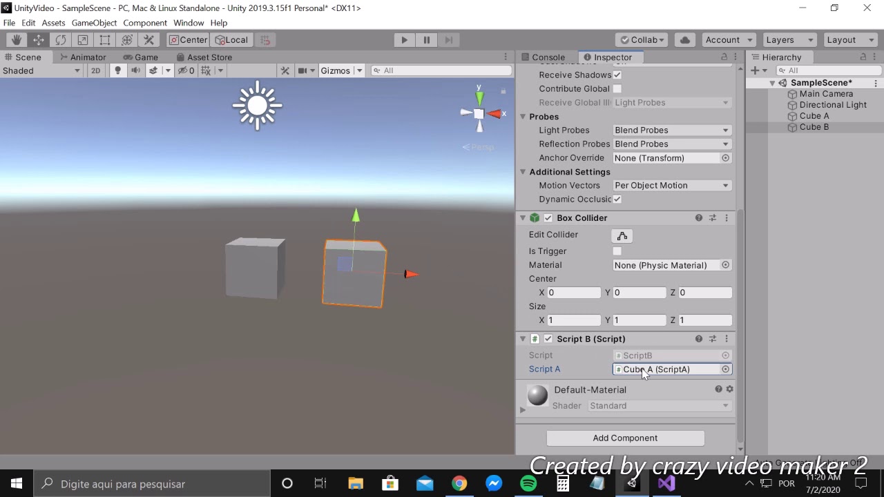 How to disable/enable scripts using scripts in Unity