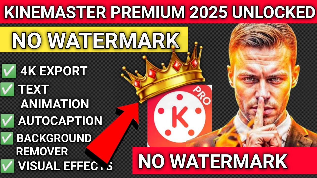 How To Get Kinemaster Premium 2025 /Kinemaster No Watermark Problem Solved Unlocked All  Feature
