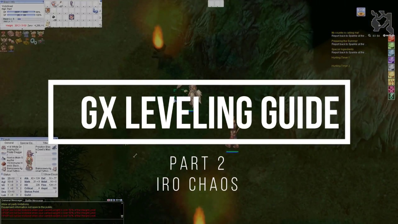 GX Leveling - Level 1 to 175 Transcendent/GX - IRO Chaos