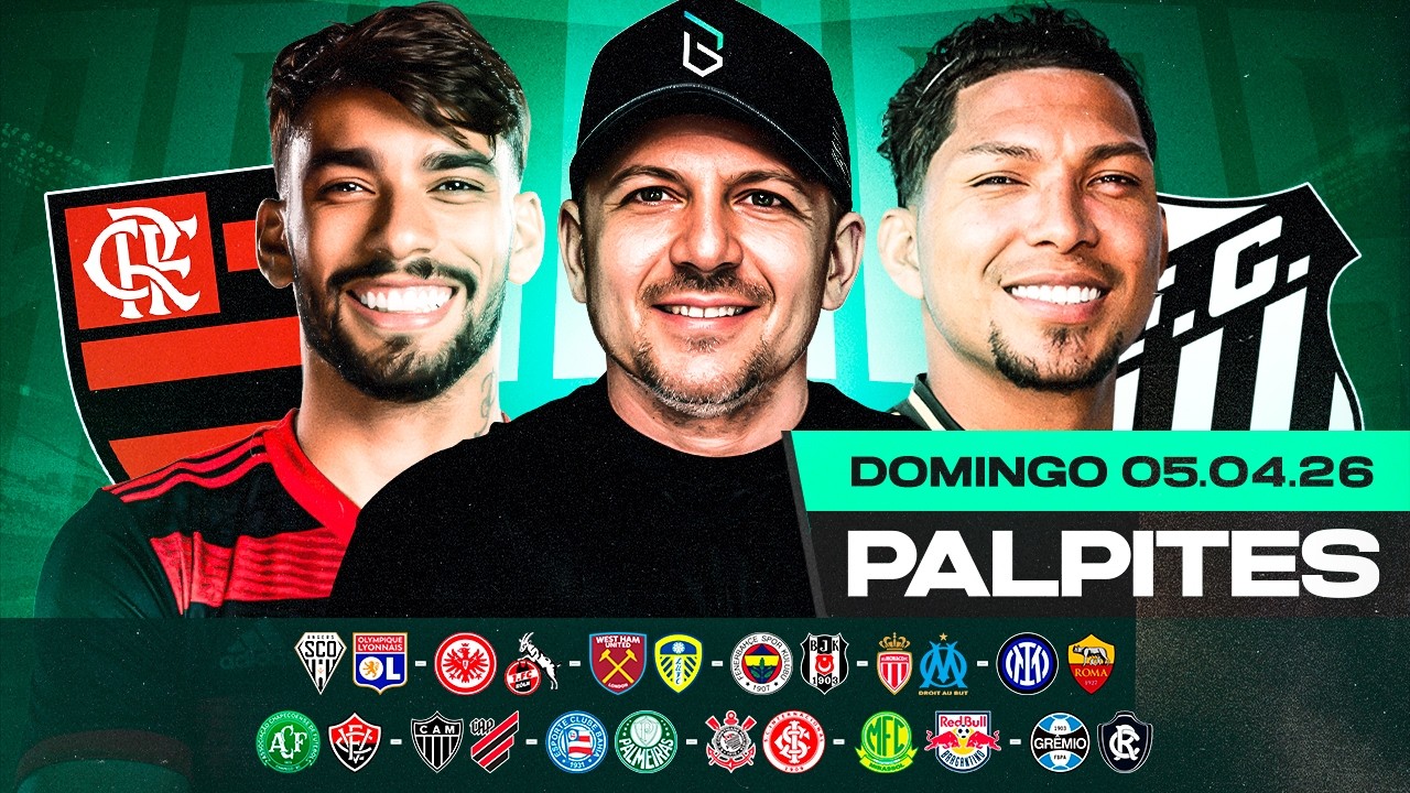 PALPITES DE FUTEBOL PARA O DIA 05 04 2026 (DOMINGO) | Boleiros Tips