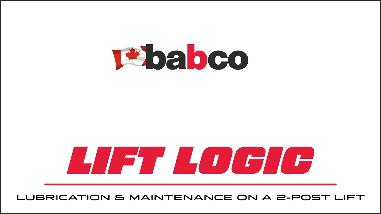 Lift Logic #14 - Lubrication and Maintenance on a 2 Post Lift