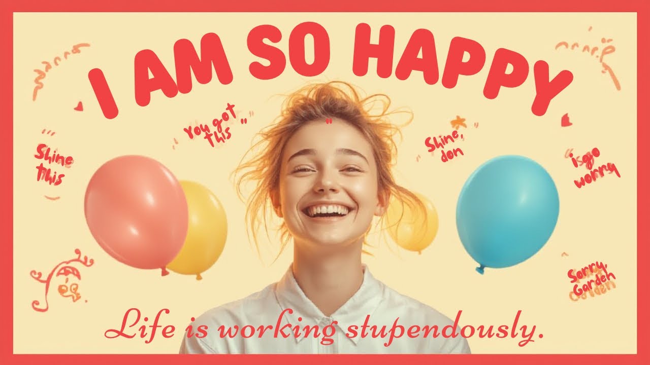 I AM SO HAPPY -  an affirmation song. 