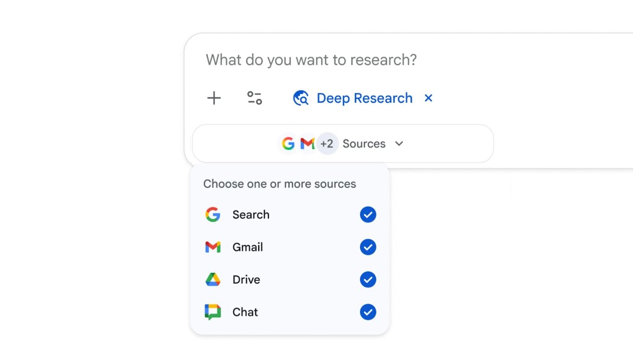 Интеграция Google Workspace с Gemini Deep Research