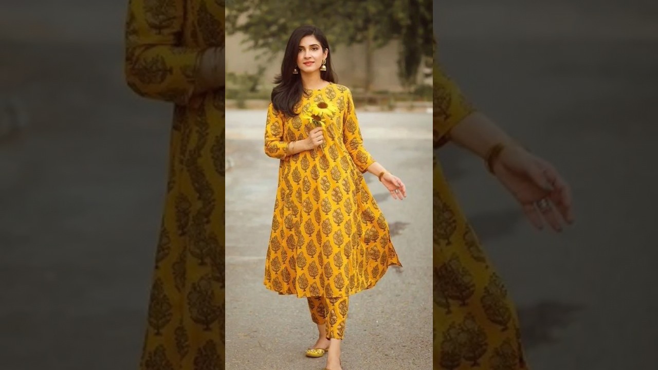 Summer Printed Suit design #summersuit #printedsuit #cottonsuit #shorts #youtubeshorts #komal