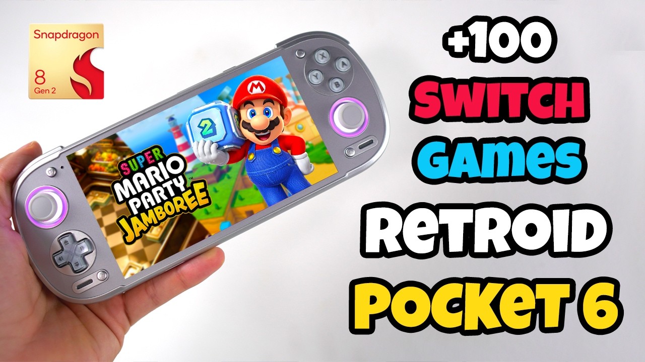 PROBAMOS 100 Juegos de Switch🔥en la RETROID POCKET 6 | Parte 1