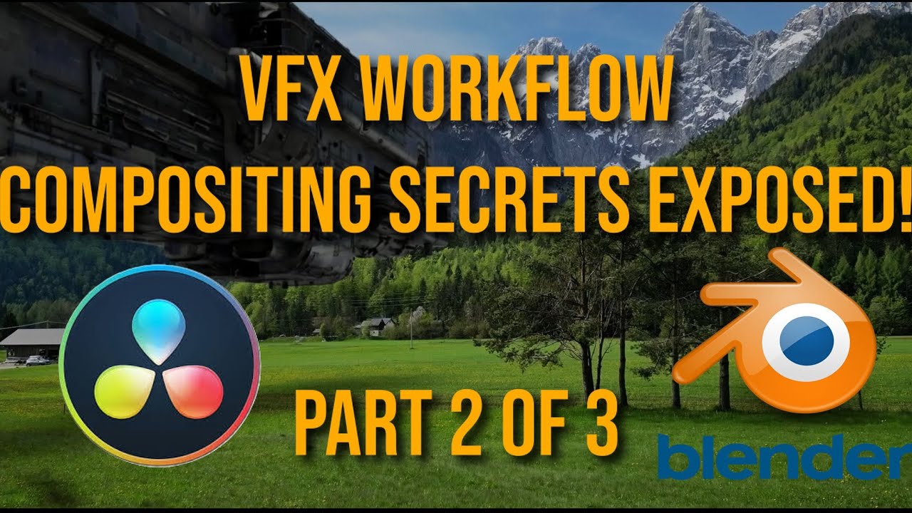VFX Compositing Tutorial | DaVinci Resolve & Blender (Spaceship Landing Part 2)