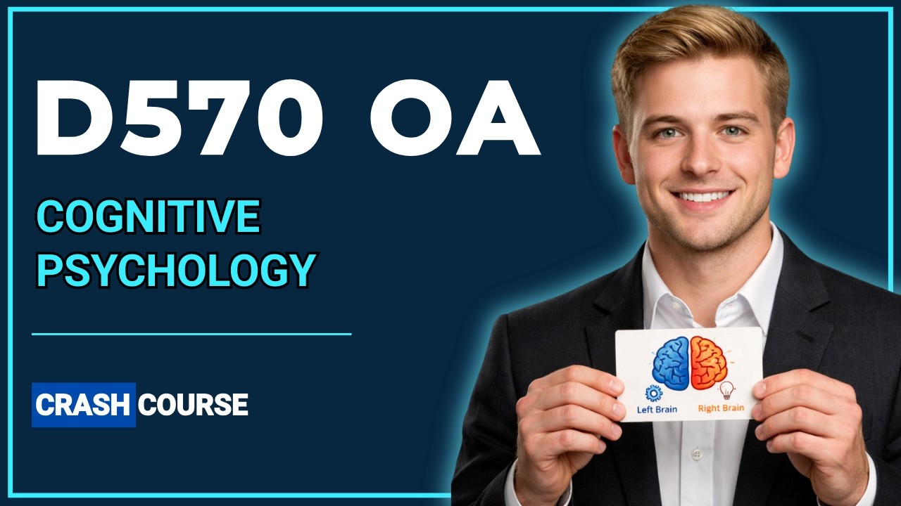 WGU D570 OA Cognitive Psychology – The ONLY Study Guide You Need (Part 01)