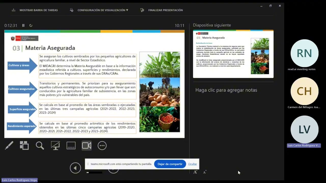Capacitación de Seguro Agrícola - PIURA