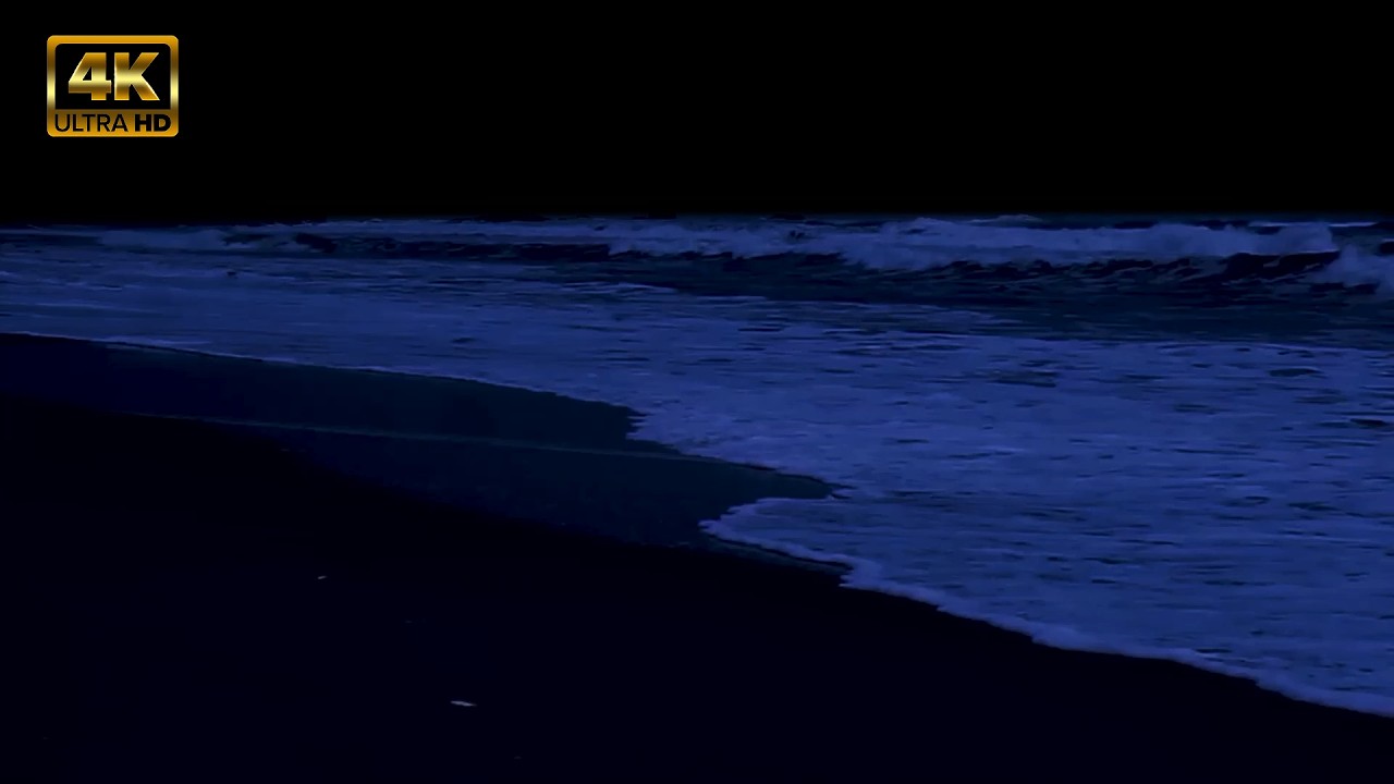 No Ads) End Insomnia Therapy &bull; Ocean Sounds for Full Night Rest With A Dark Screen And Rolling Waves