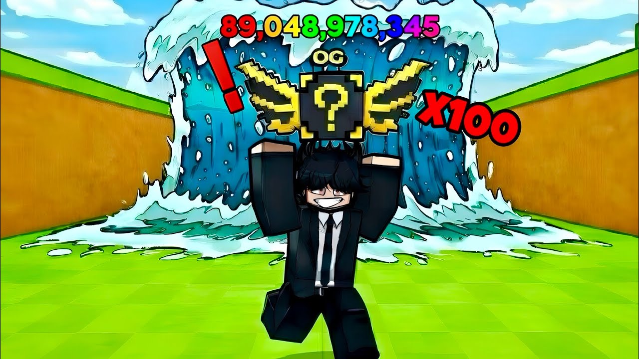 ABRÍ 100 LUCKY BLOCKS OG EN ESCAPA DEL TSUNAMI POR LOS LUCKY BLOCKS 🔥