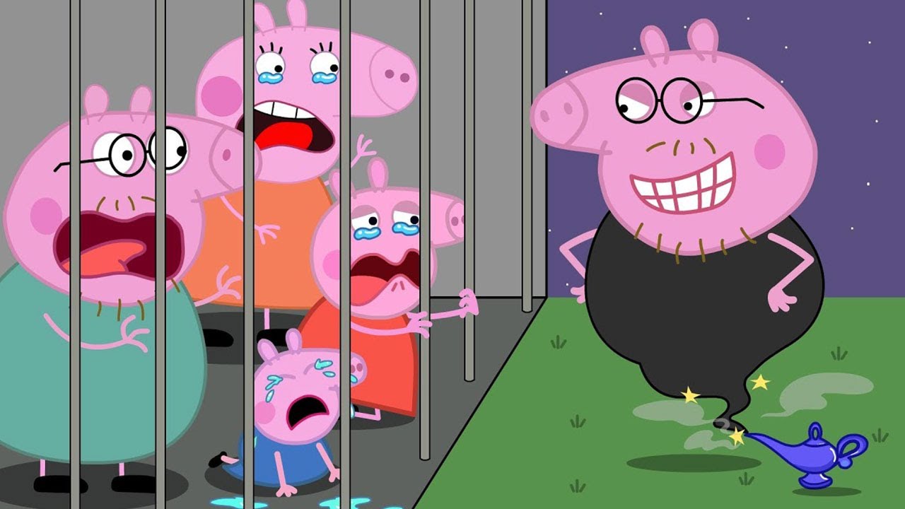 Peppa Pig and the Mysterious Genie: Who Will Save the Family? | Peppa Pig Funny Animation
