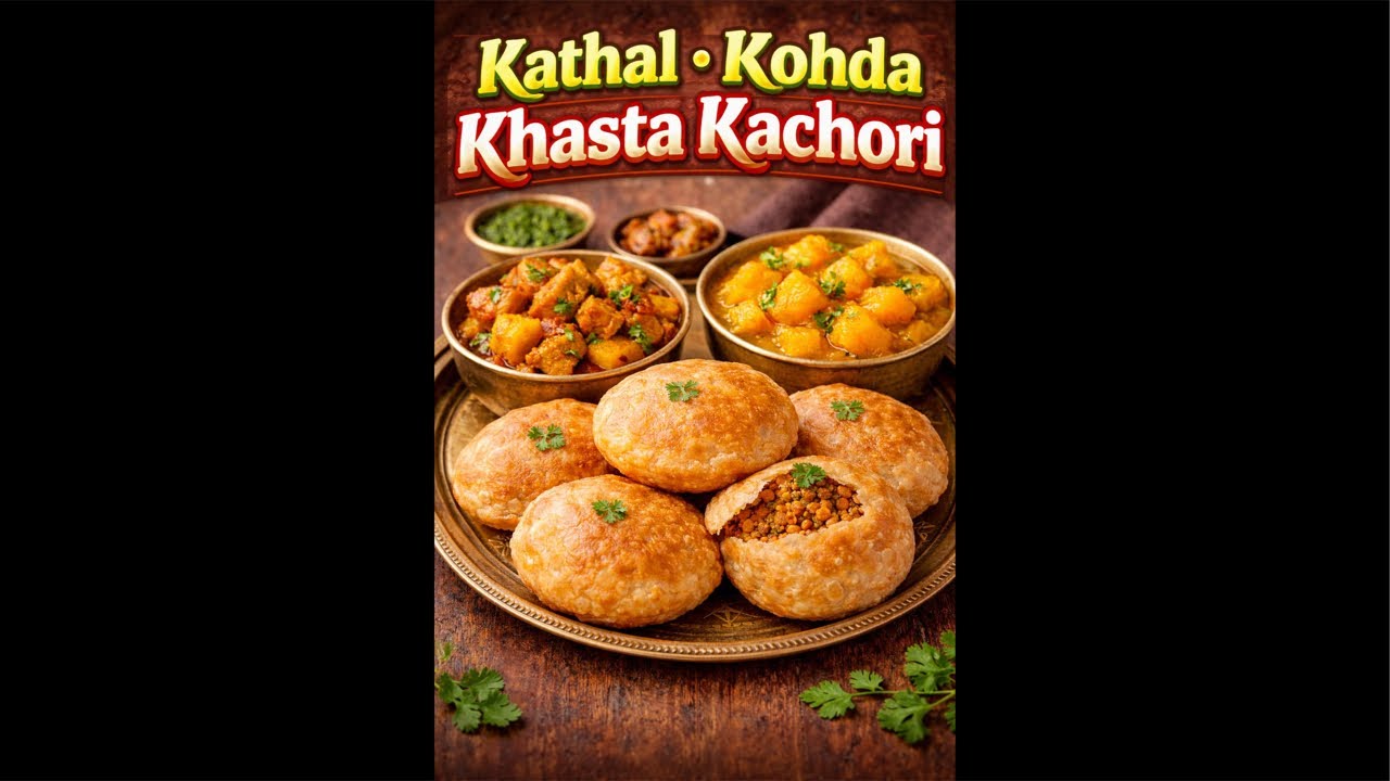 Kathal Kohda Khattar Kachori / pure desi swaad 😋