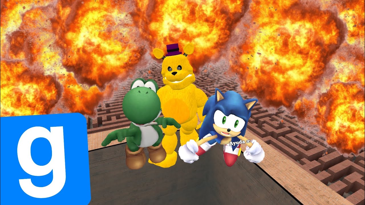 FREDBEAR nos PERSIGUE en el LABERINTO de Garry's Mod