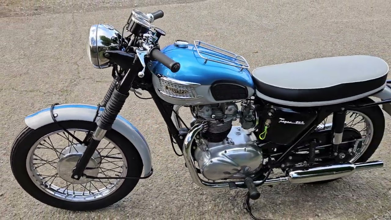 TRIUMPH TIGER T100SS. WALK ROUND AND START UP