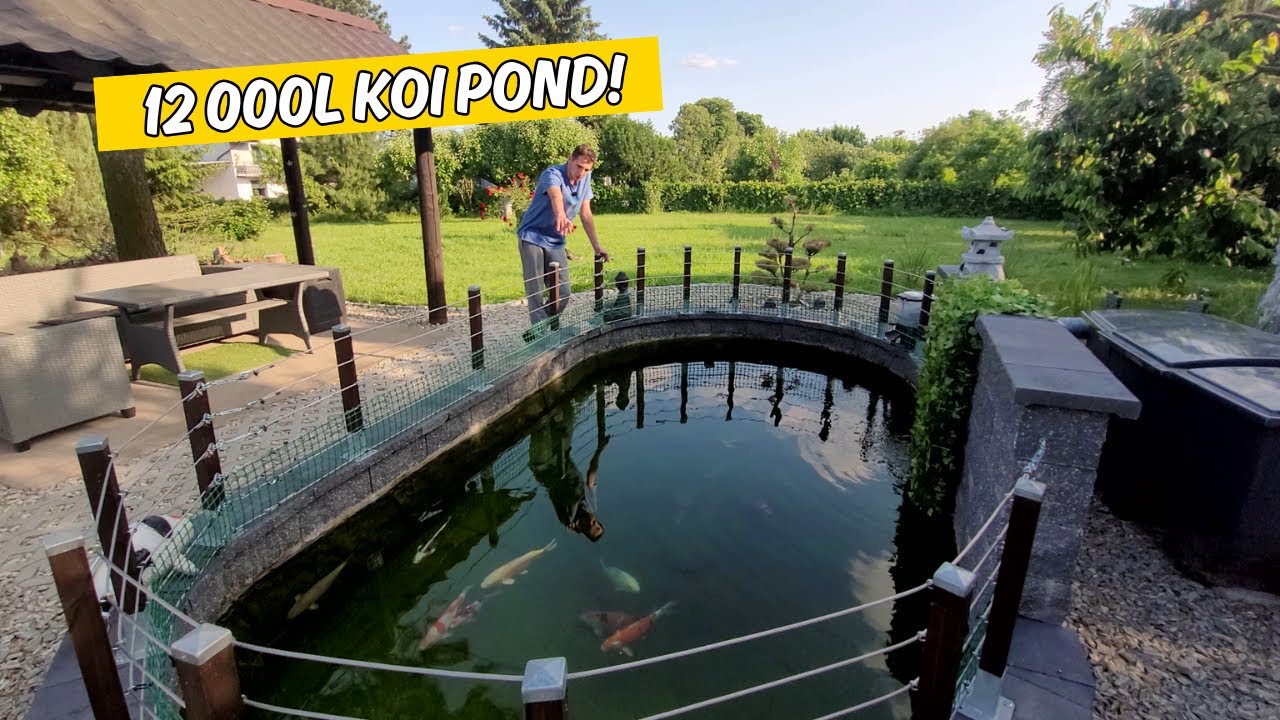 Moje 12000 LITRÓW Oczko Wodne z Karpiami KOI 🤩😎 | Koi Pond Tour