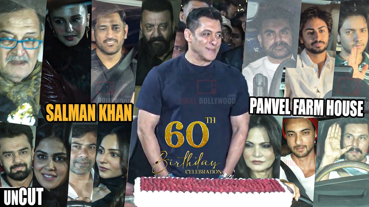 UNCUT - Salman Khan&rsquo;s 60th Birthday Celebration Panvel Farmhouse | MS Dhoni, Sanjay Dutt, Randeep