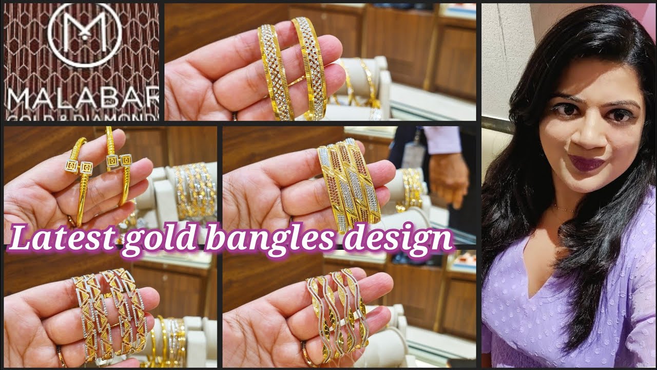Malabar gold bangle bracelet | Malabar gold bangles collection | Gold bangles designs 2024