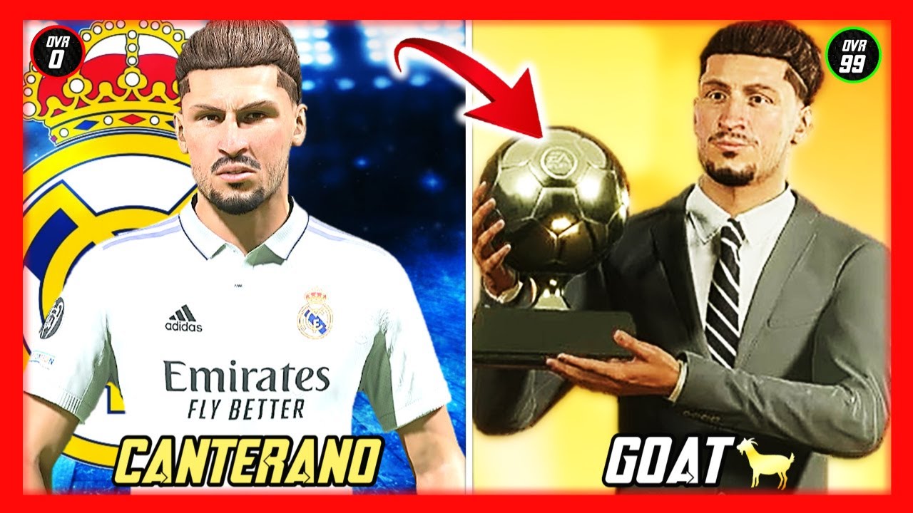 SIMULE LA CARRERA de UN CANTERANO RANDOM DEL REAL MADRID en FIFA 23