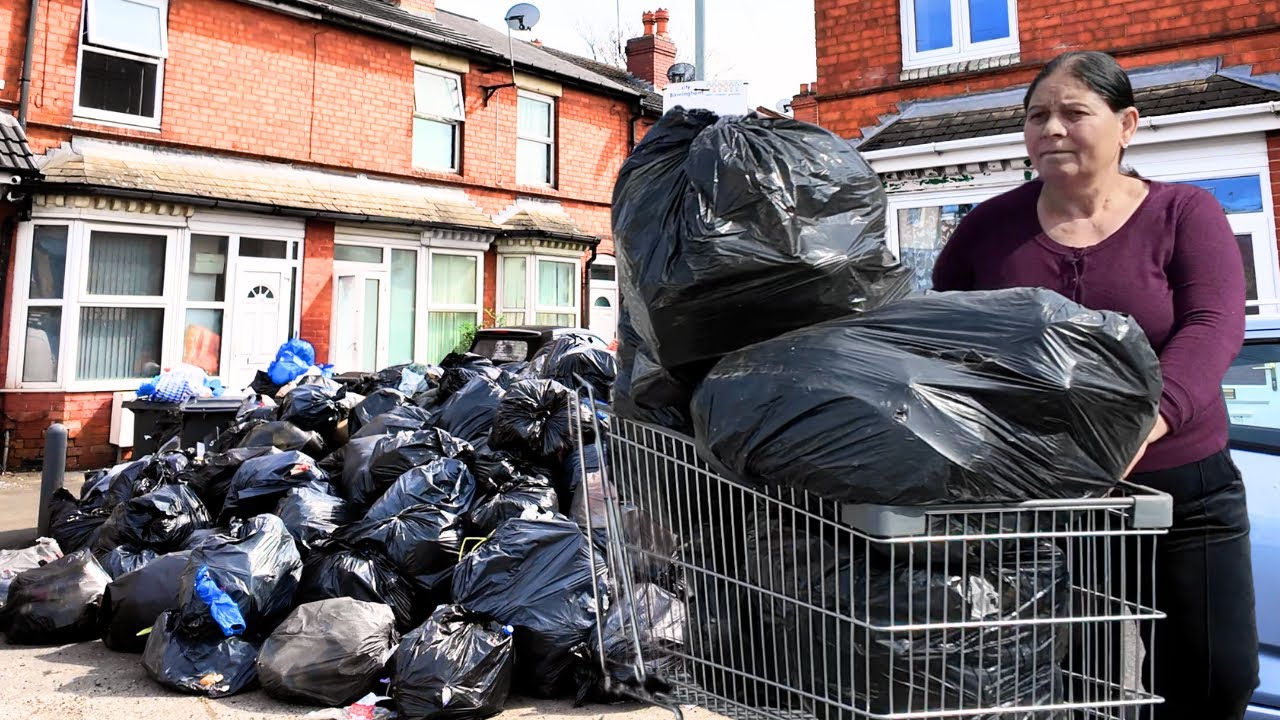 BIRMINGHAM IS LIKE A THIRD WORLD COUNTRY - DISGUSTING SCENES FROM BIRMINGHAM AS RUBBISH PILES UP