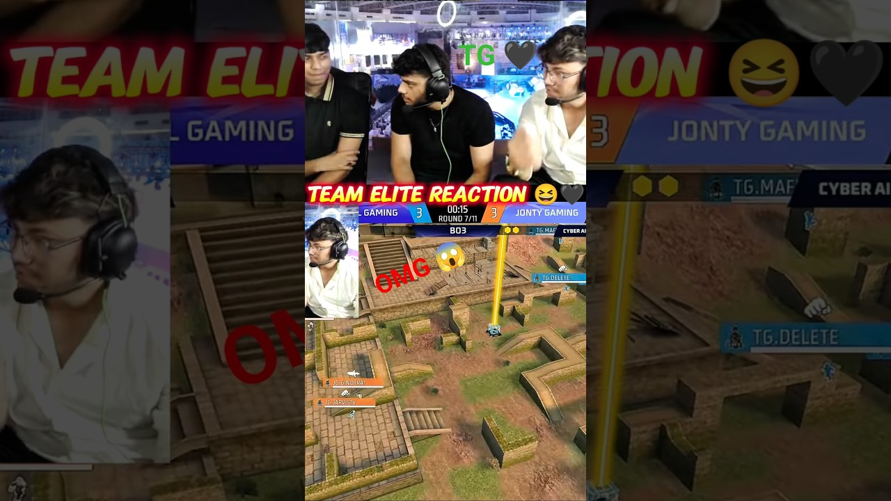 Team Elite Reaction 😱 ON Total Gaming eSports | TG Delete Mafia 🔥 FFMIC Grand Final LAN