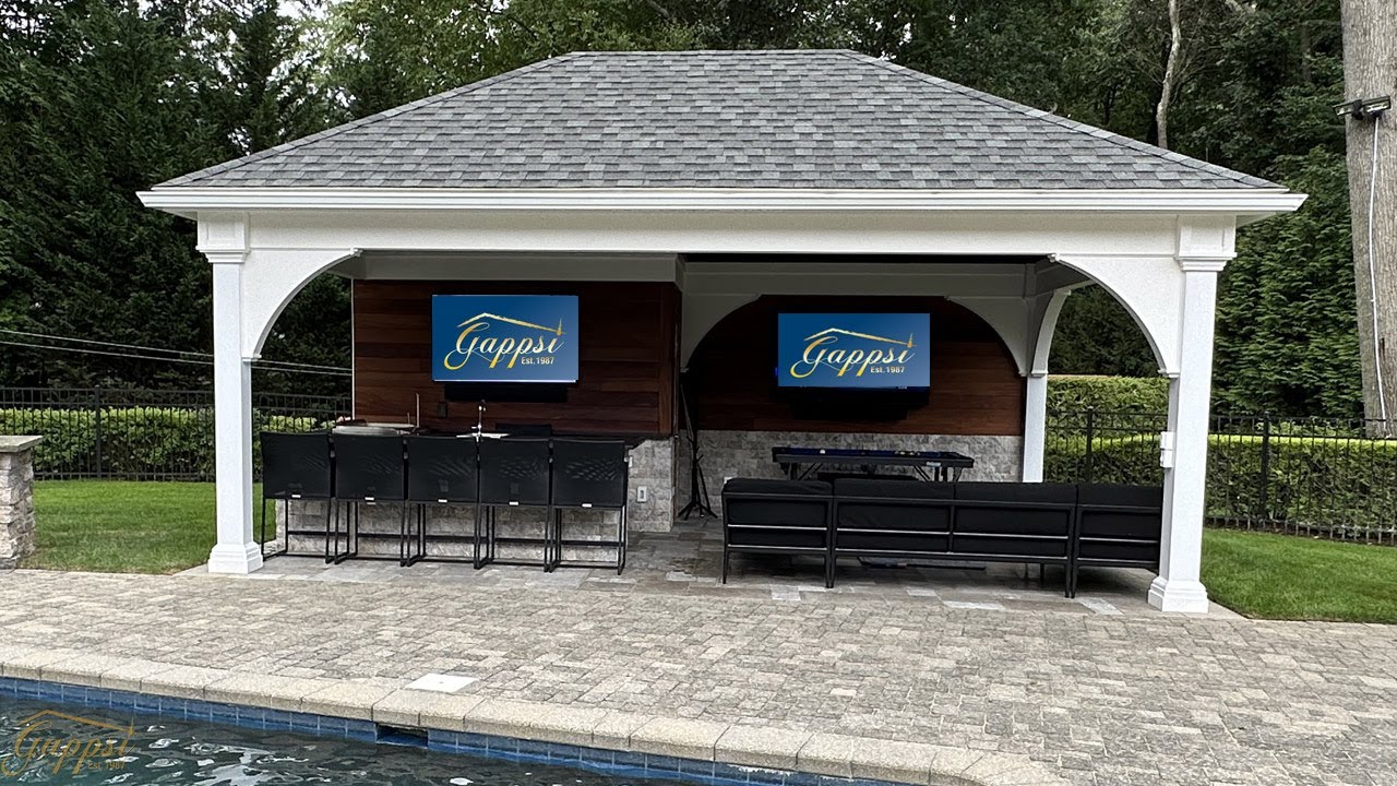 Custom Pavilion Installation in Muttontown Long Island NY