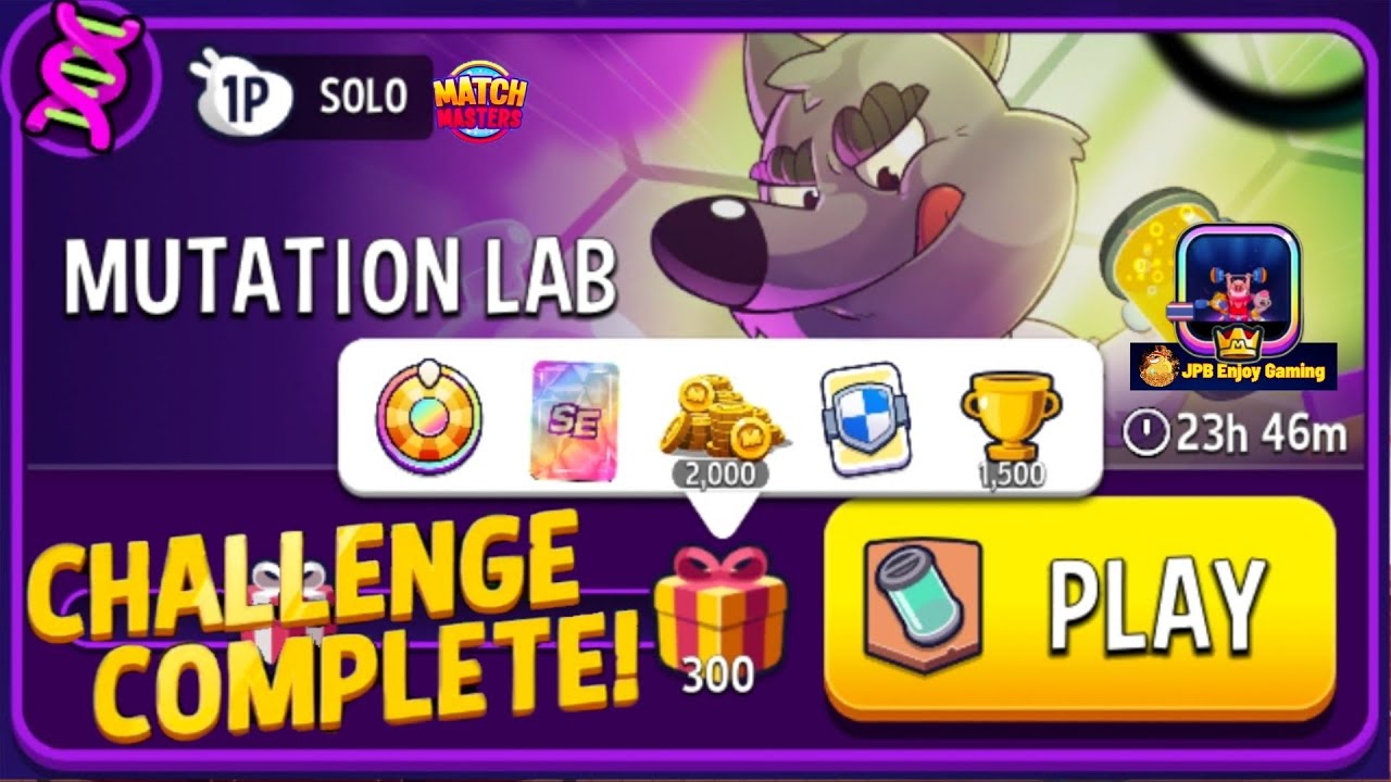 Mutation Lab Match Masters Solo Challenge 300 DAN/ 5200 Score