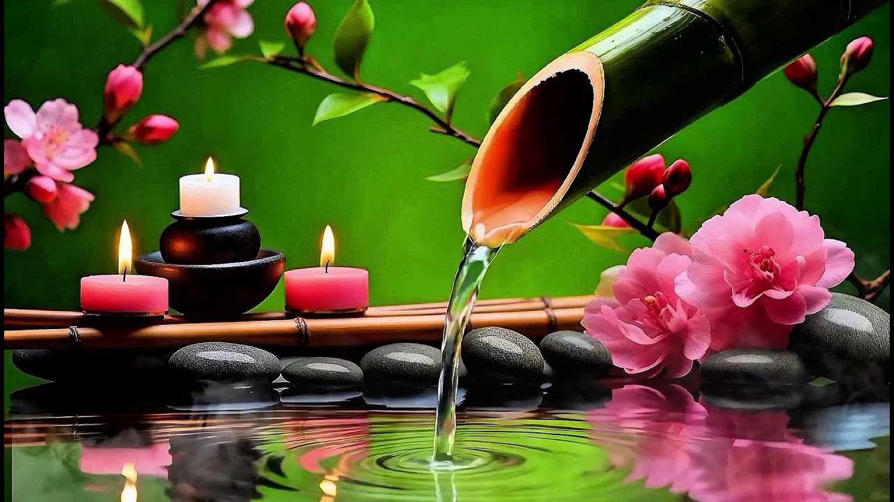 Relaxing Spa Music 🌿 Peaceful Meditation with Nature & Bamboo Water Sounds
