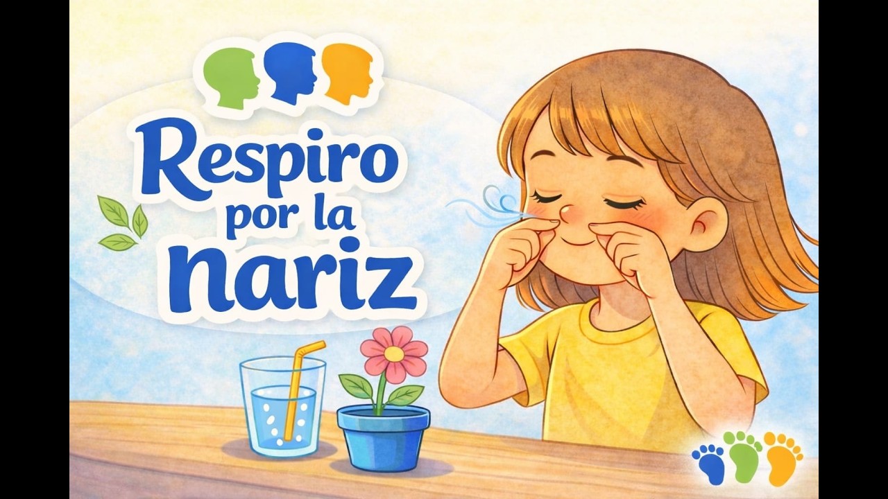 Respiro por la nariz -  Terapia miofuncional - PASO A PASO MÚSICA EDUCATIVA