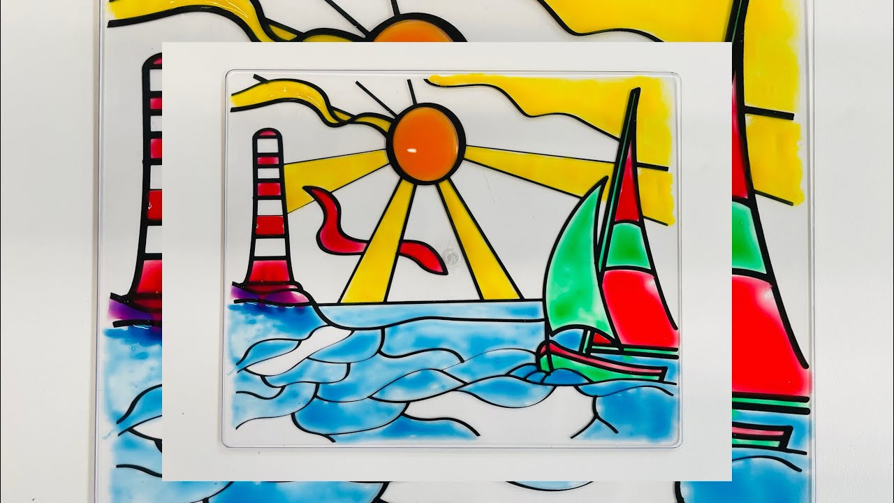 Cam Vitray ( GLASS PAINTING ) Cam Boyama Sanatı 