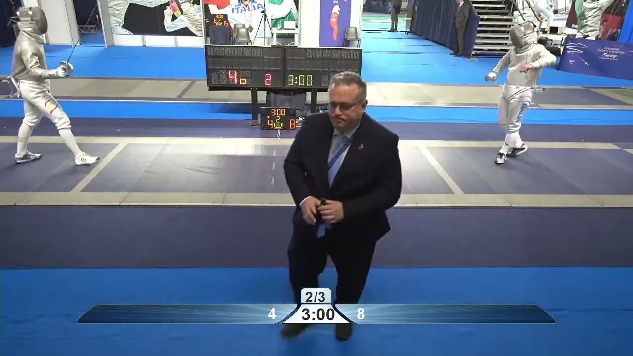 European Championships 2024 JMS - L8 - Santiago Madrigal ESP v Edoardo Reale ITA