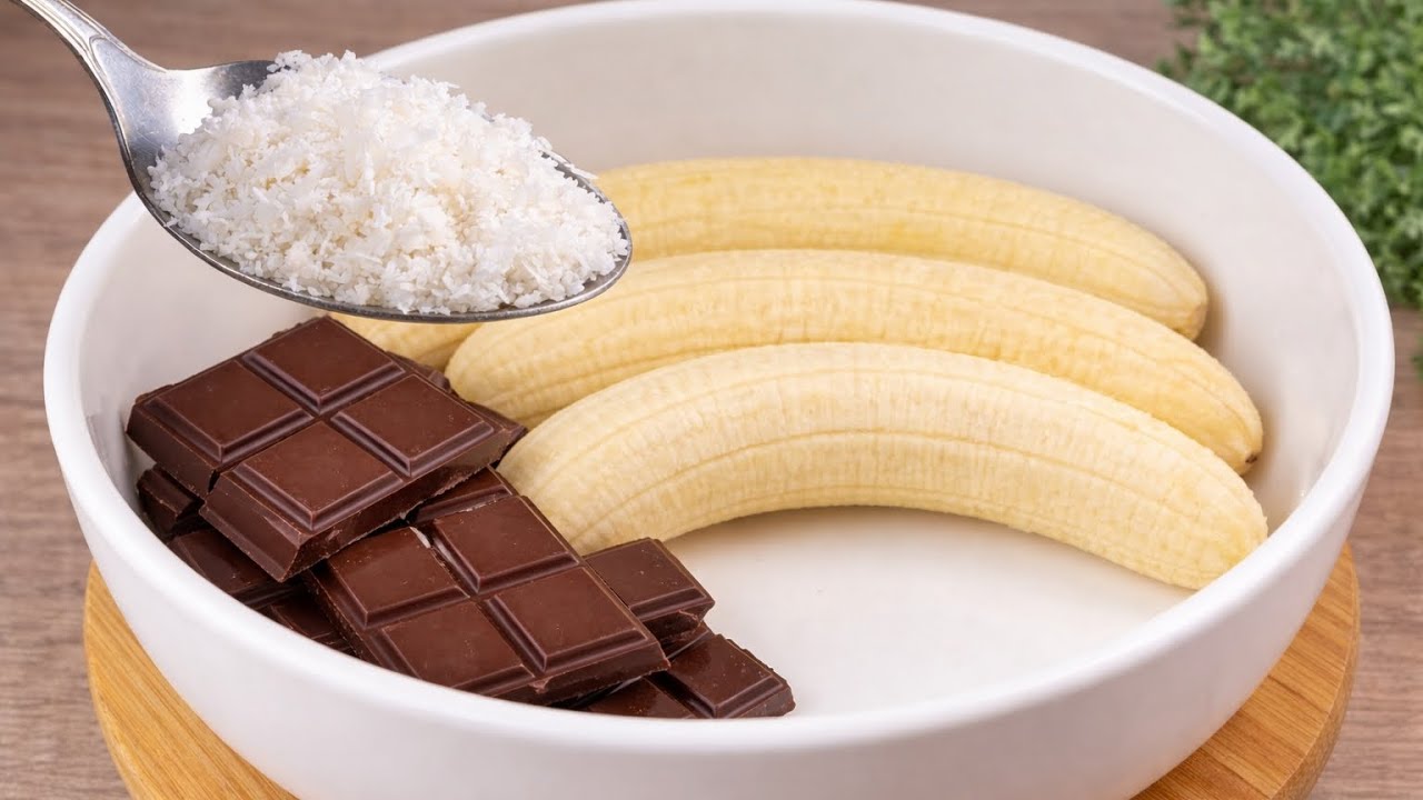 The Famous Banana Dessert Everyone’s Talking About! No Sugar, No Flour!
