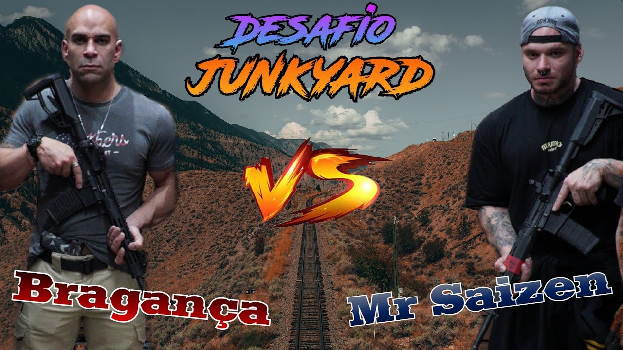 MR SAIZEN CONTRA BRAGANÇA NO DESAFIO DE TIRO JUNKYARD! VLOG LIXEIRA