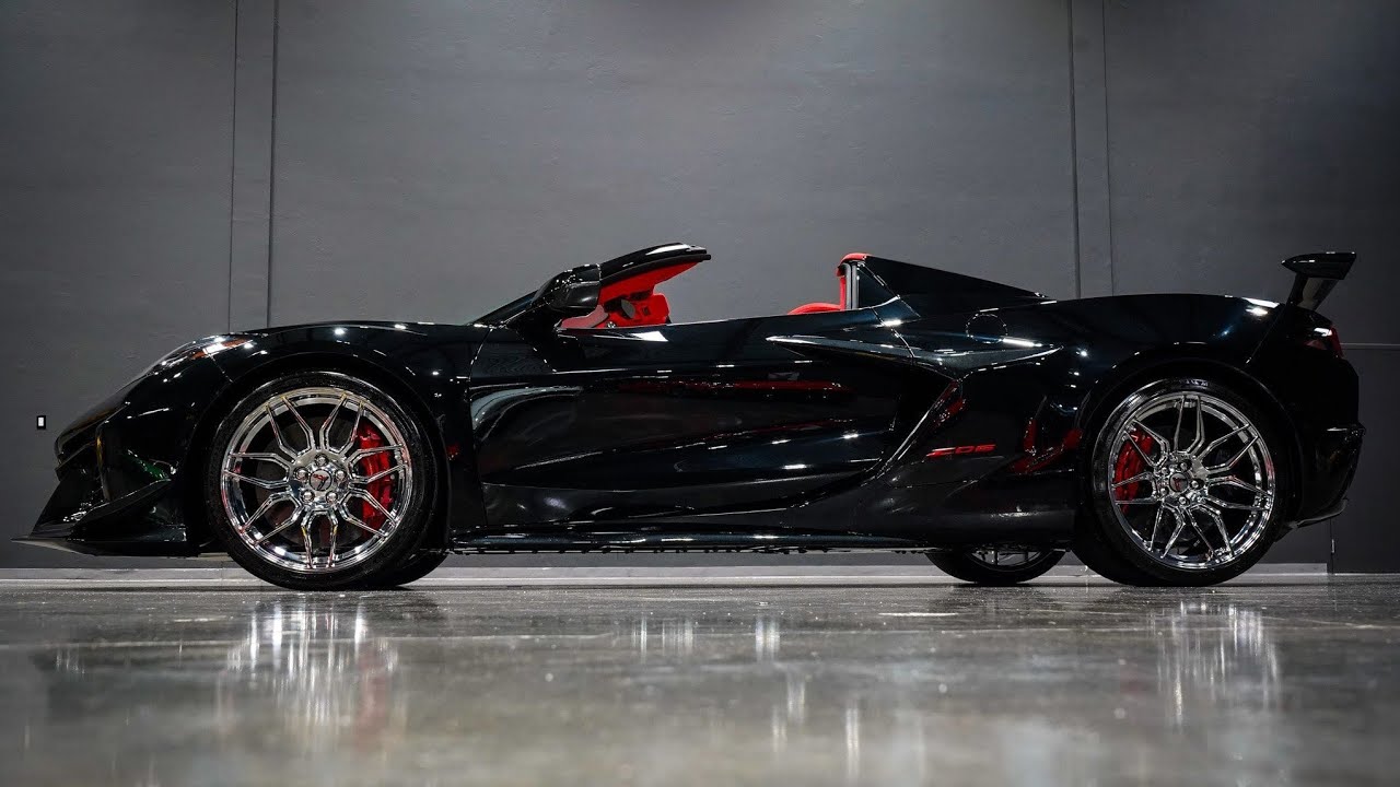 2024 CORVETTE Z06 3LZ Z07 HTC BLACK RED DIPPED 1K FREE ENCLOSED DELIVERY FOR SALE R3MOTORCARS.COM 