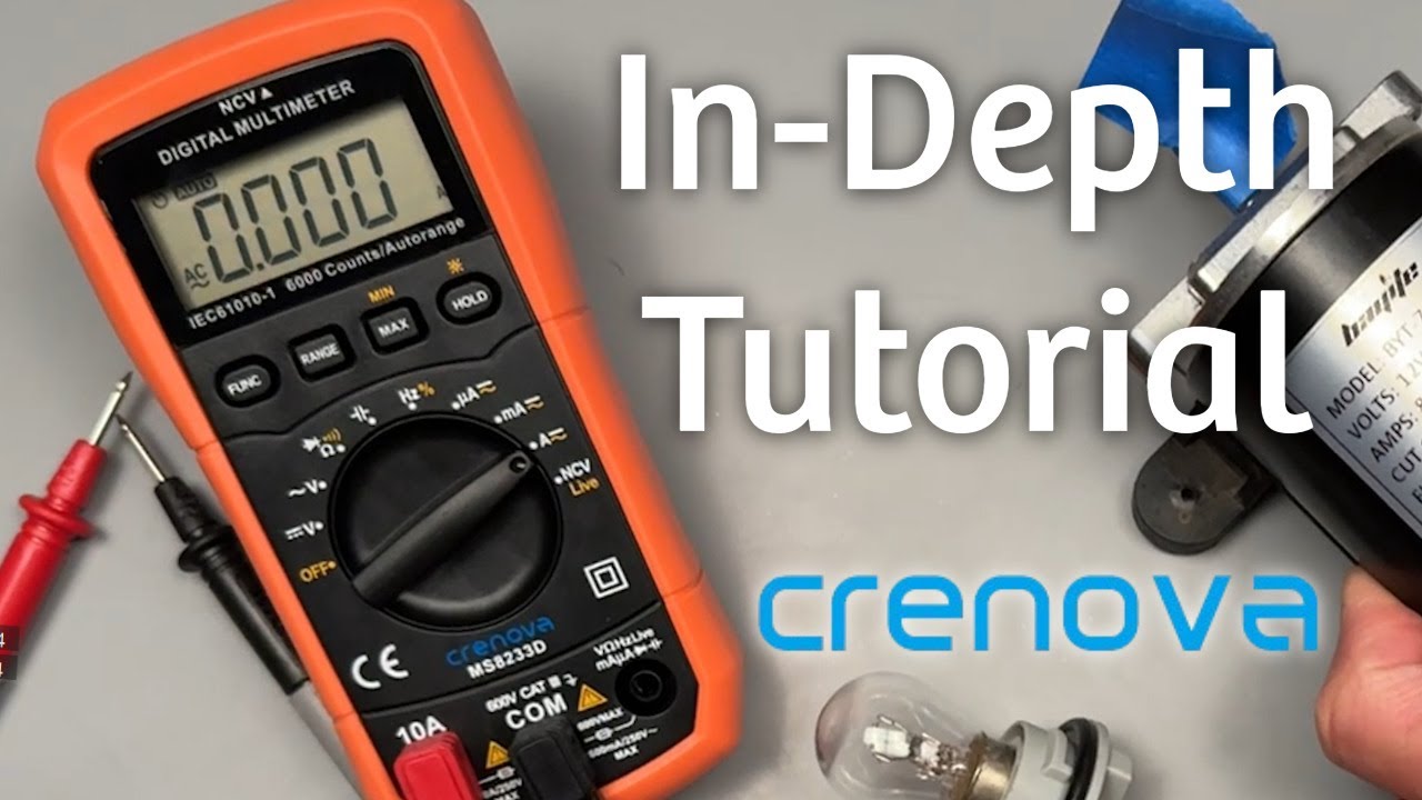 How to Use Crenova MS8233D Digital Auto Ranging Multimeter (Full Tutorial) 🔌💡