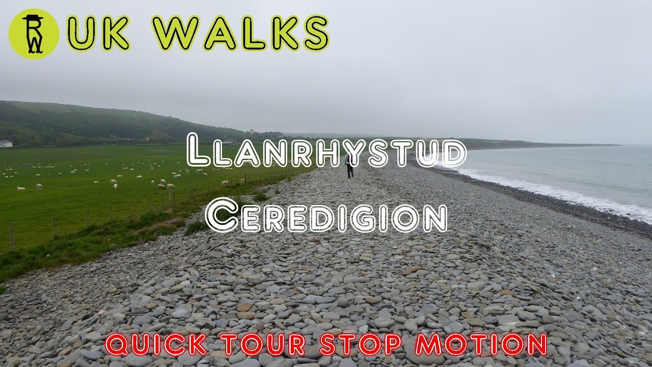 Llanrhystud, Walks In Ceredigion - Quick Tour Stop Motion Walking