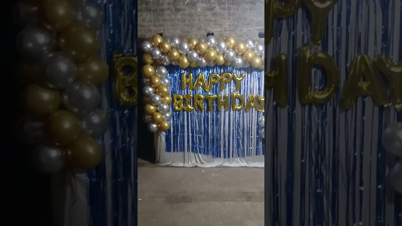 Birthday Balloon Decoration Idea 🎈🙏🤗 