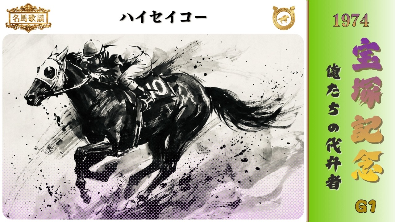 ハイセイコー | 俺たちの代弁者 | 1974 宝塚記念【オリジナル名馬歌謡／Gallop Legend】