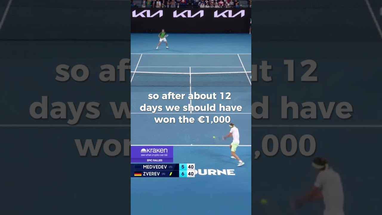 Day 1 10 to 1000&euro; 🍀🎾 #sports #tennis #betting #bettingtips #money