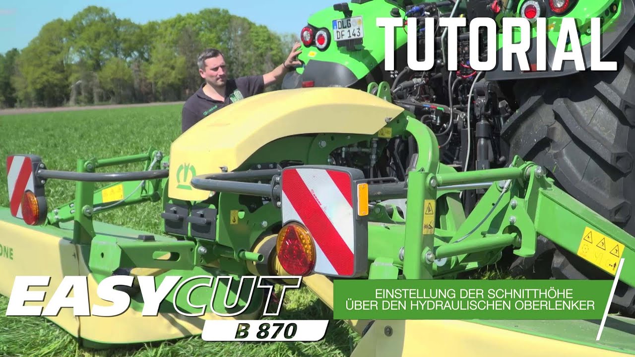 Die Butterflykombination im Feld richtig einstellen / Tutorial / KRONE EasyCut B 870