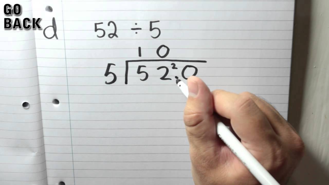 Division Review - Dividing Decimals. Bus Stop Method!