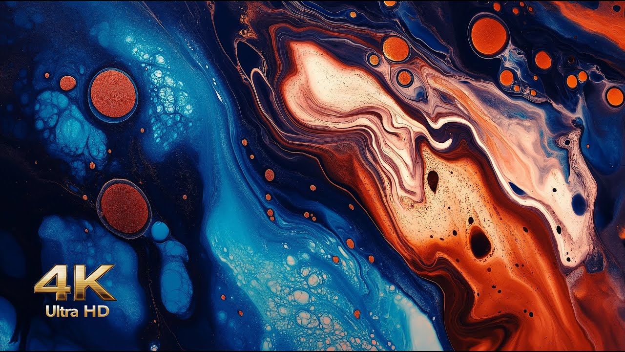 Colors Of The Universe. Relaxing 4K Galaxy Video.