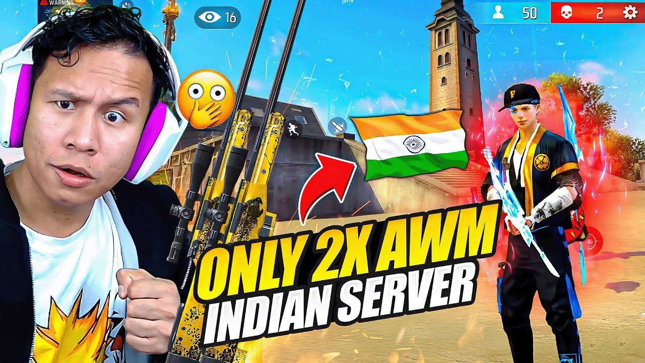 2x Awm Only Gameplay in Indian Server ❤️ Tonde Gamer