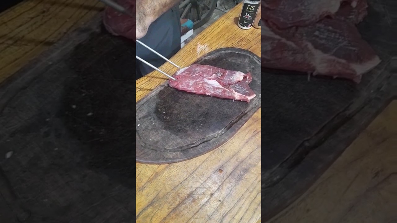 COMO ESPETAR FRALDINHA! #comida #churrasco #receitas