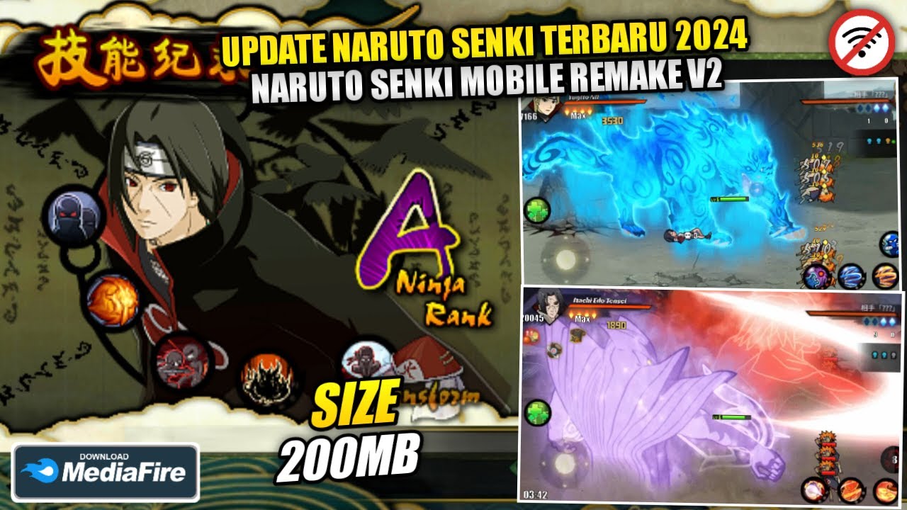 UPDATE‼️NARUTO SENKI MOBILE REMAKE V2 TERBARU 2024 BEST ALL CHARACTERS