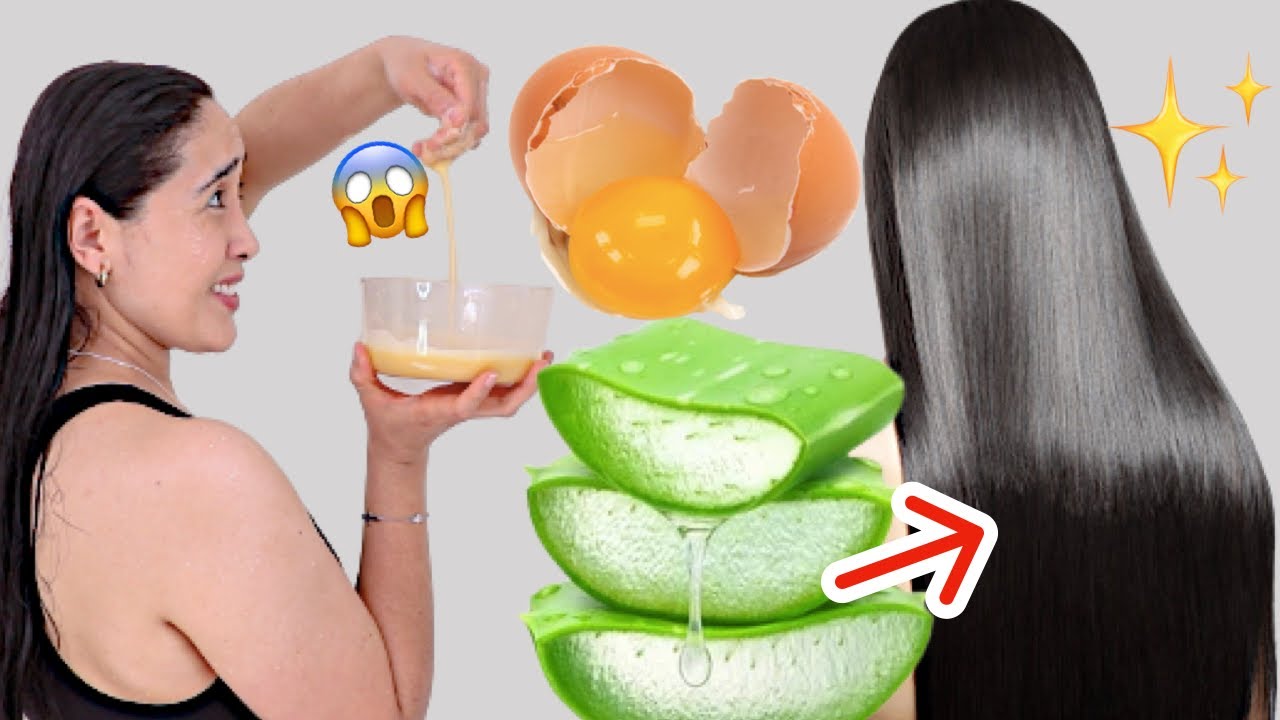RUTINA DE LAVADO DEL CABELLO CON HUEVO Y SÁBILA 💦🥚 RESULTADOS INCREIBLES ✨BEAUTYBYPRISCILA