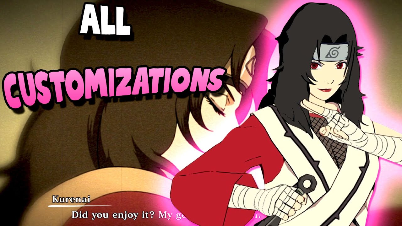 All Kurenai Voices, Finishing Cutscenes & Poses Japanese & English Dub | Naruto Storm Connections
