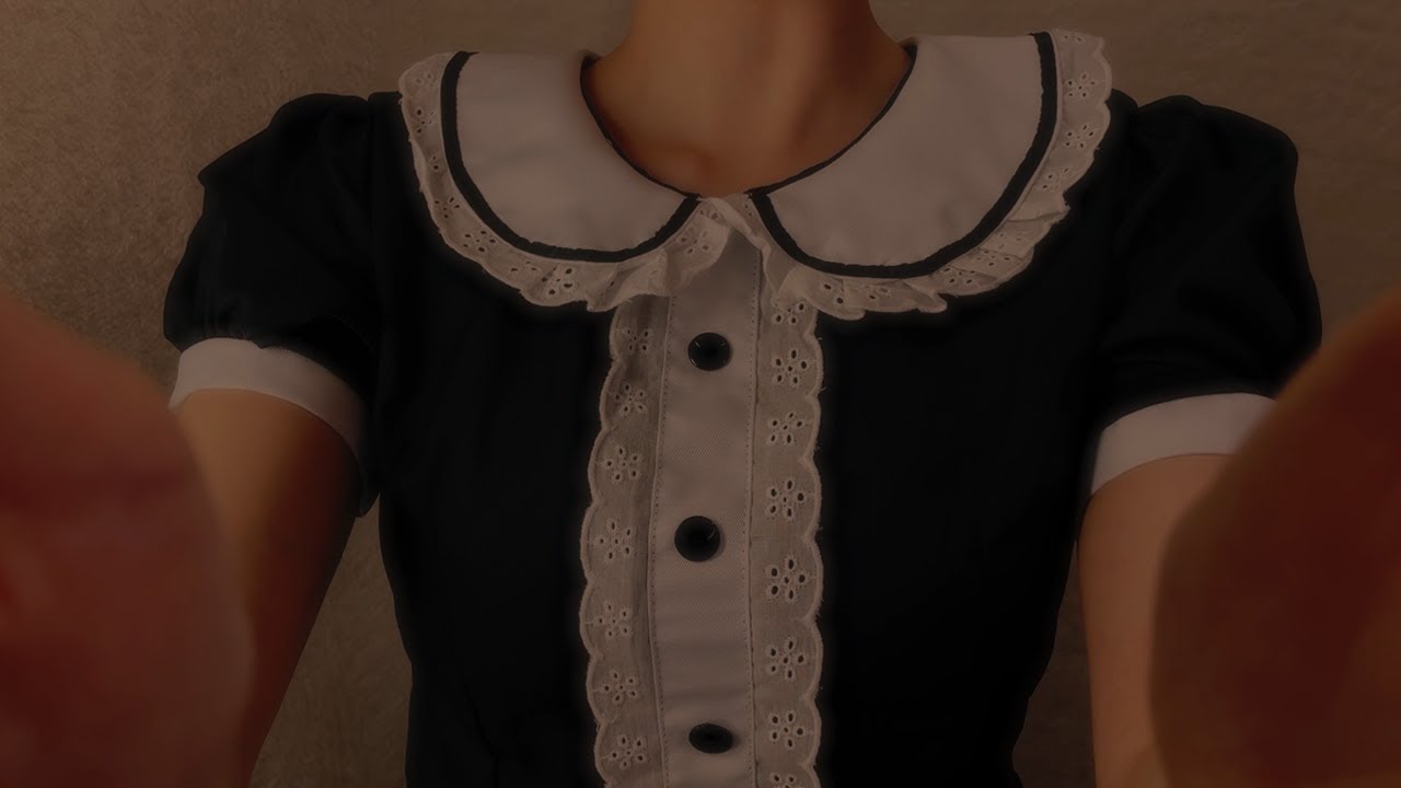 Аккуратный уход за волосками ушей усердной горничной - Часть 2 ASMR ✂