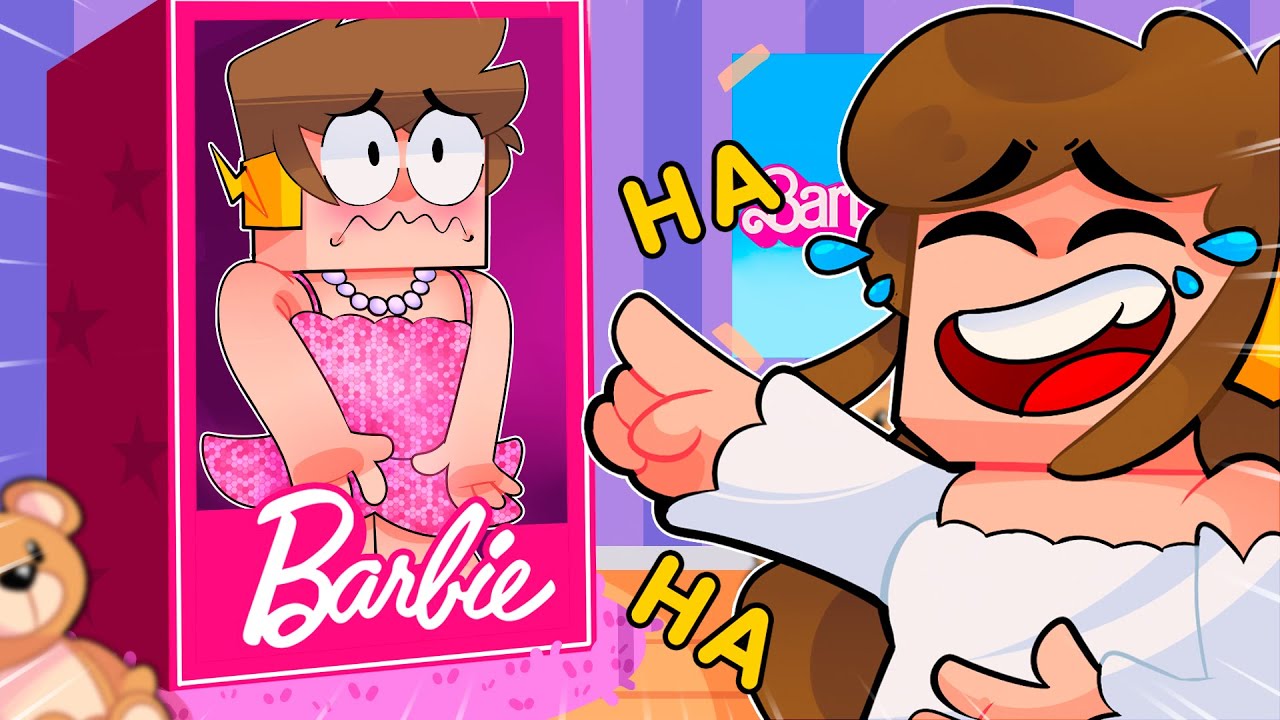 MARCELO virou a BARBIE no MINECRAFT